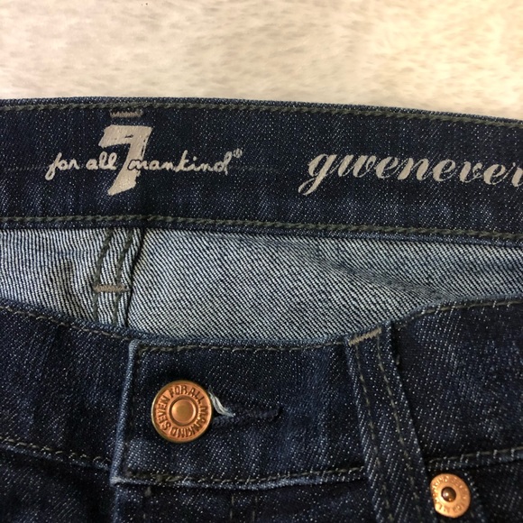7 for all mankind gwenevere dark women’s jeans - Picture 9 of 12